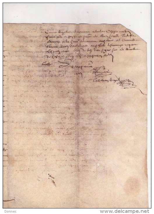 PARCHEMIN , 1670, Saint-Bernard Les Citeaux , Nuits St-Georges , Chambolle, Morey ( 71 ), Constitution De Rente - Manuscripts