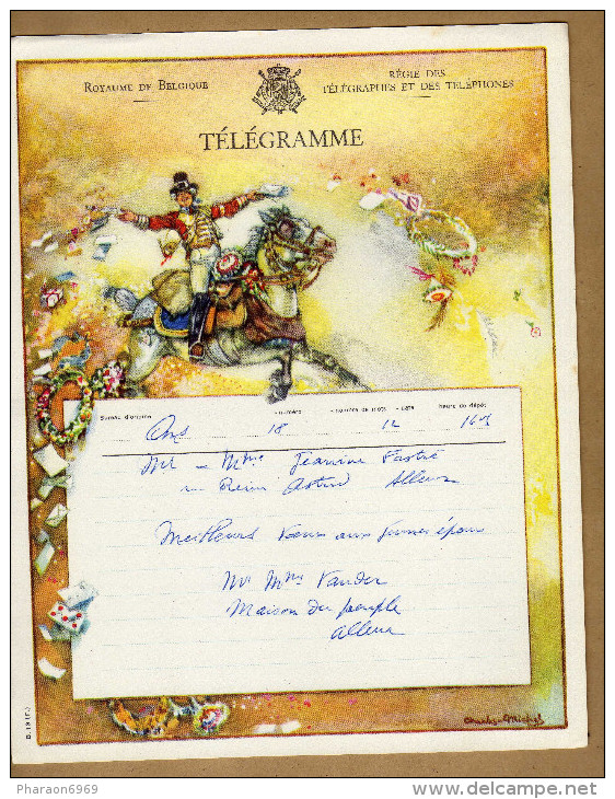 Télégramme Facteur à Cheval - Telegramme