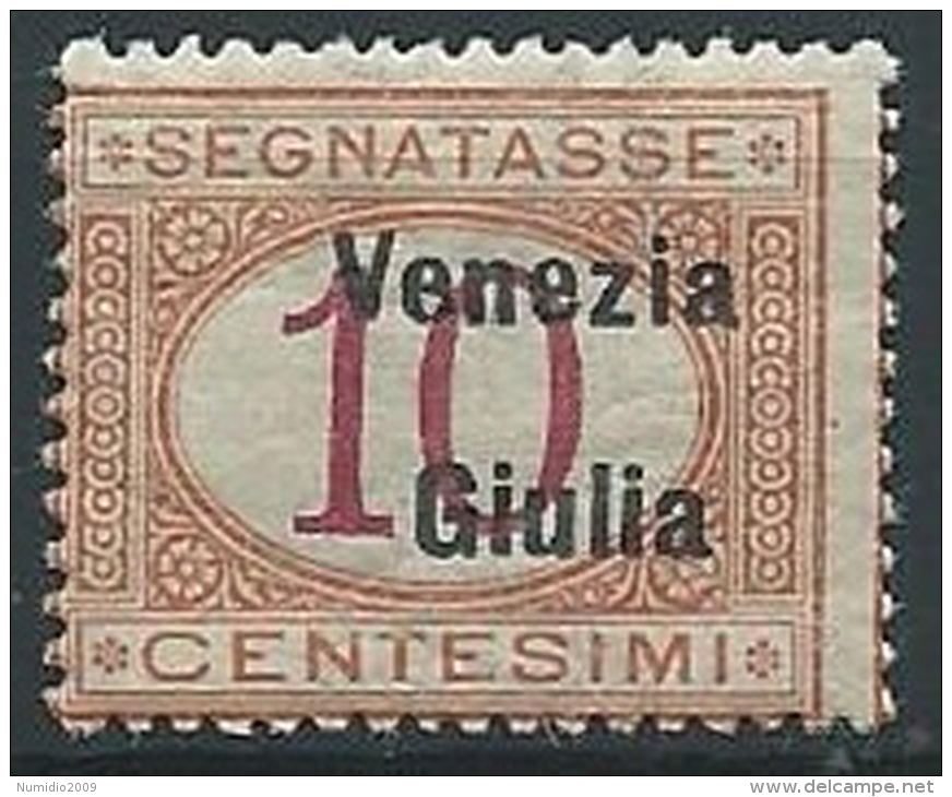 1918 VENEZIA GIULIA SEGNATASSE 10 CENT MNH ** - ED522 - Venezia Giulia