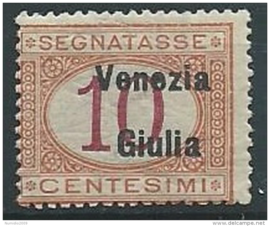 1918 VENEZIA GIULIA SEGNATASSE 10 CENT MNH ** - ED522-2 - Vénétie Julienne