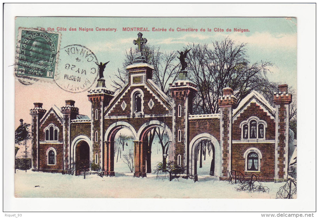 MONTREAL - Entrée Du Cimetière De La Côte De Neiges - Montreal