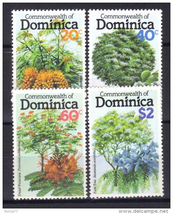 W521 - DOMINICA  1979 ,  Yvert  N. 617/620  ***  MNH. - Dominique (...-1978)