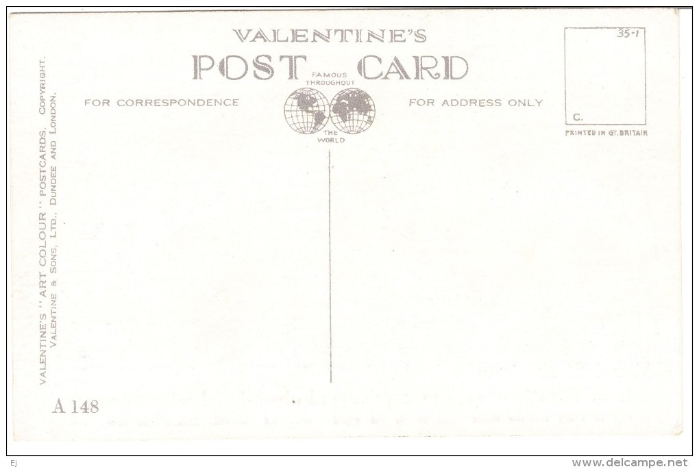 Menai Straights Colour Postcard - Valentine's "Art Colour" - Unused - Anglesey