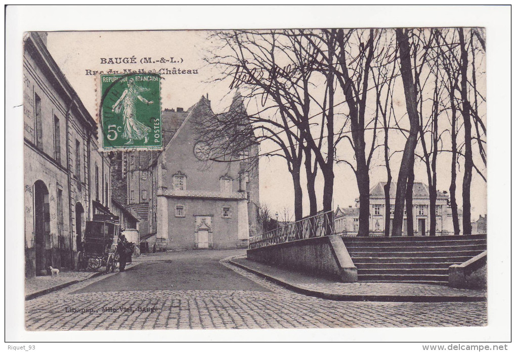 BAUGE - Rue Du Mail Et Château - Sonstige & Ohne Zuordnung