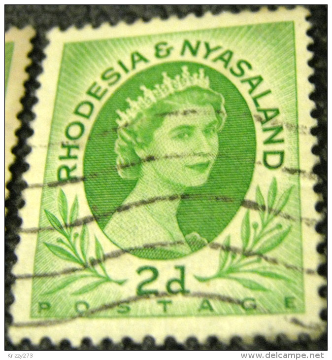 Rhodesia And Nyasaland 1954 Queen Elizabeth II 2d - Used - Rhodesia & Nyasaland (1954-1963)