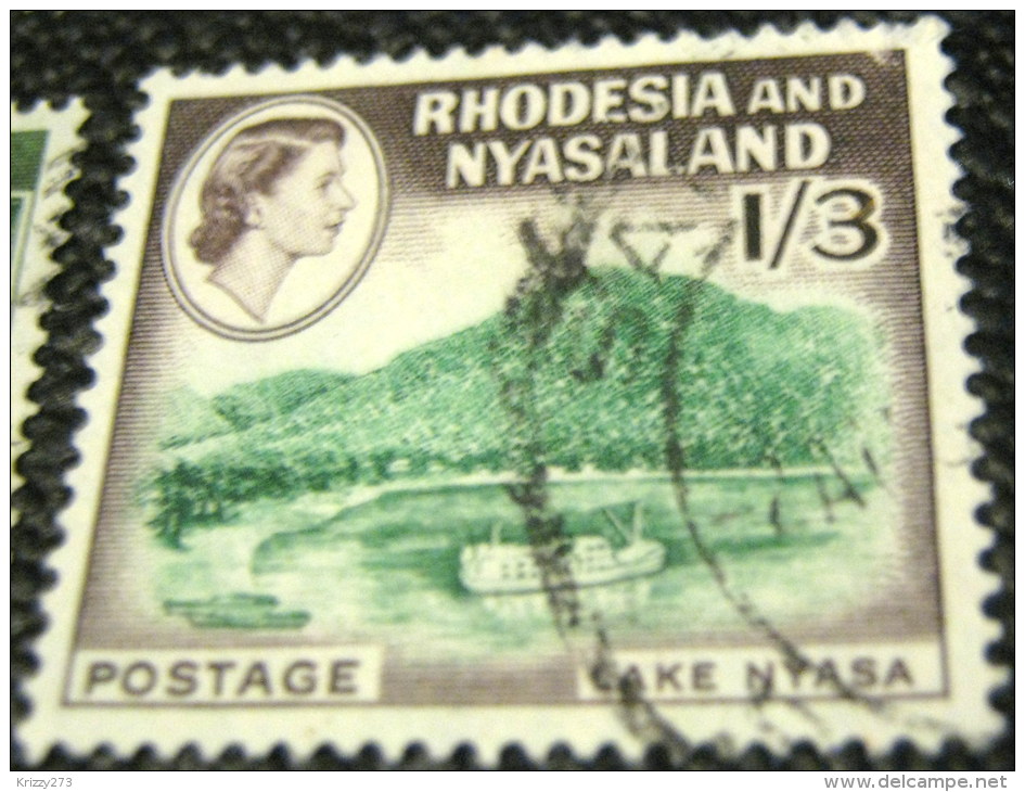 Rhodesia And Nyasaland 1959 Lake Nyasa 1s 3d - Used - Rhodesia & Nyasaland (1954-1963)