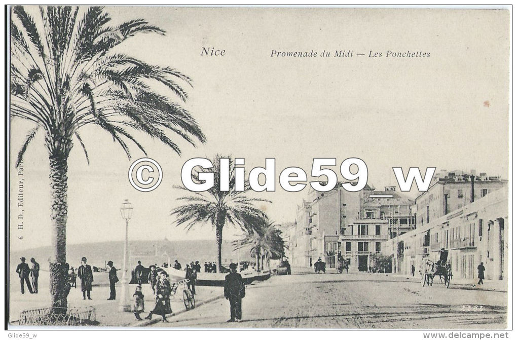 NICE - Promenade Du Midi - Les Ponchettes (animée) - N° 6 - Otros & Sin Clasificación