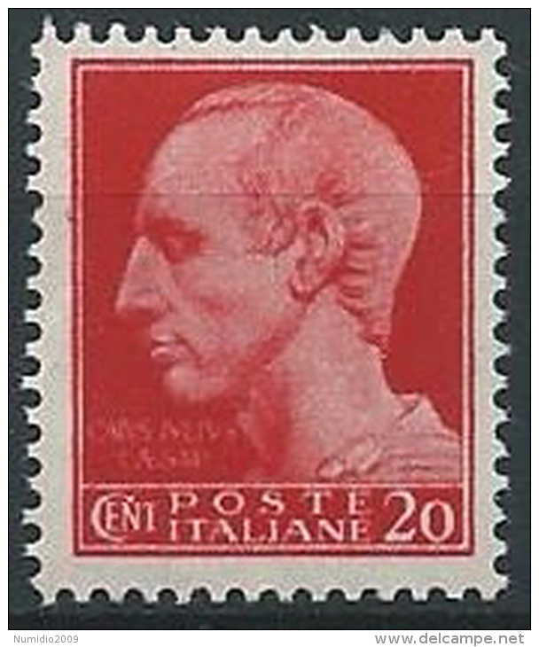 1945 LUOGOTENENZA 20 CENT FILIGRANA RUOTA MNH ** - ED534-2 - Neufs