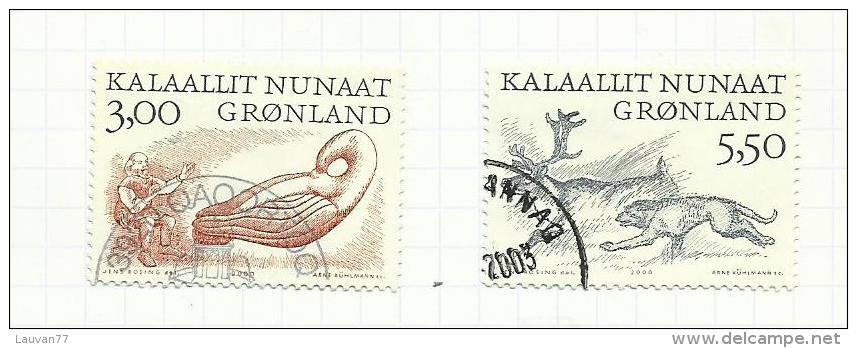 Groenland N°327, 328 Cote 3.30 Euros - Usati