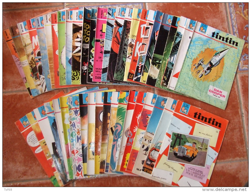 Le Journal De Tintin Lot De 44 Revues De 1968 - Tintin