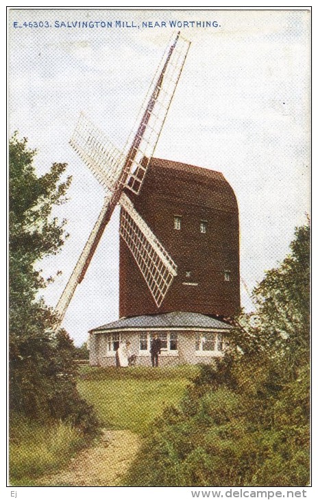 Salvington Mill, Near Worthing - C1918 - Photochrom Co Celesque - Worthing