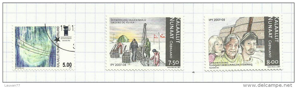 Groenland N°463 à 465 Cote 6.40 Euros - Gebruikt