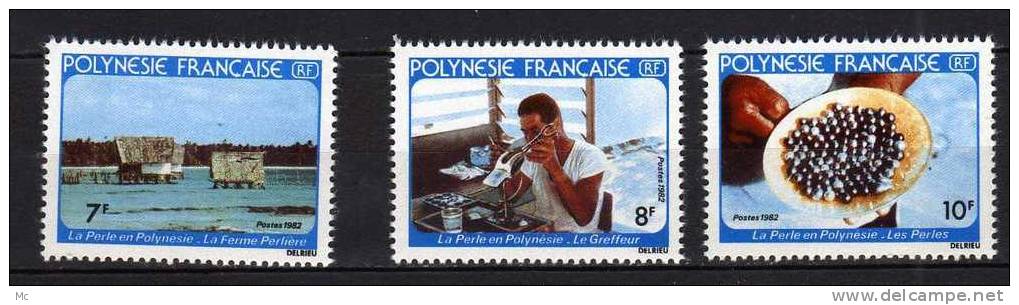 Polynésie Serie N° 177 / 179 Luxe ** - Unused Stamps
