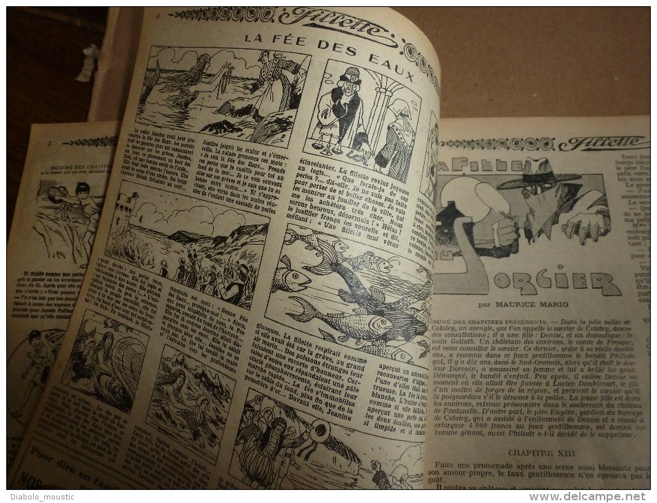 1932  "FILLETTE"  Belles Histoires à Suivre Et Aussi Ponctuelles..comme Celle-ci ---> LE LOUP ET L'AGNEAU (personnifié) - Fillette