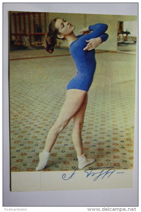 Postcard Luybov Burda   Master Sporta Megdunarodnogo Klassa Po Sportivnoy Gimnastiki 1972 - GYMNASTICS - Gymnastique