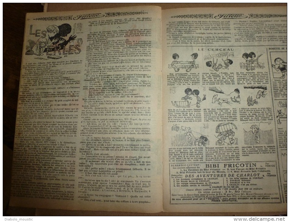 1932  Journal  "FILLETTE" Belles Histoires à Suivre Et Aussi Ponctuelles: LES PERLES.........etc - Fillette