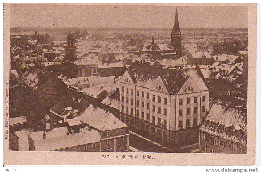 AK Mitau (Jelgava) - Totalblick - Feldpost - Bayr. Landwehr Pionier Komp. No. 9 - 1917 (4934) - Lettland