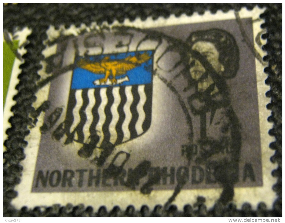 Northern Rhodesia 1963 Coat Of Arms 1s - Used - Rhodésie Du Nord (...-1963)