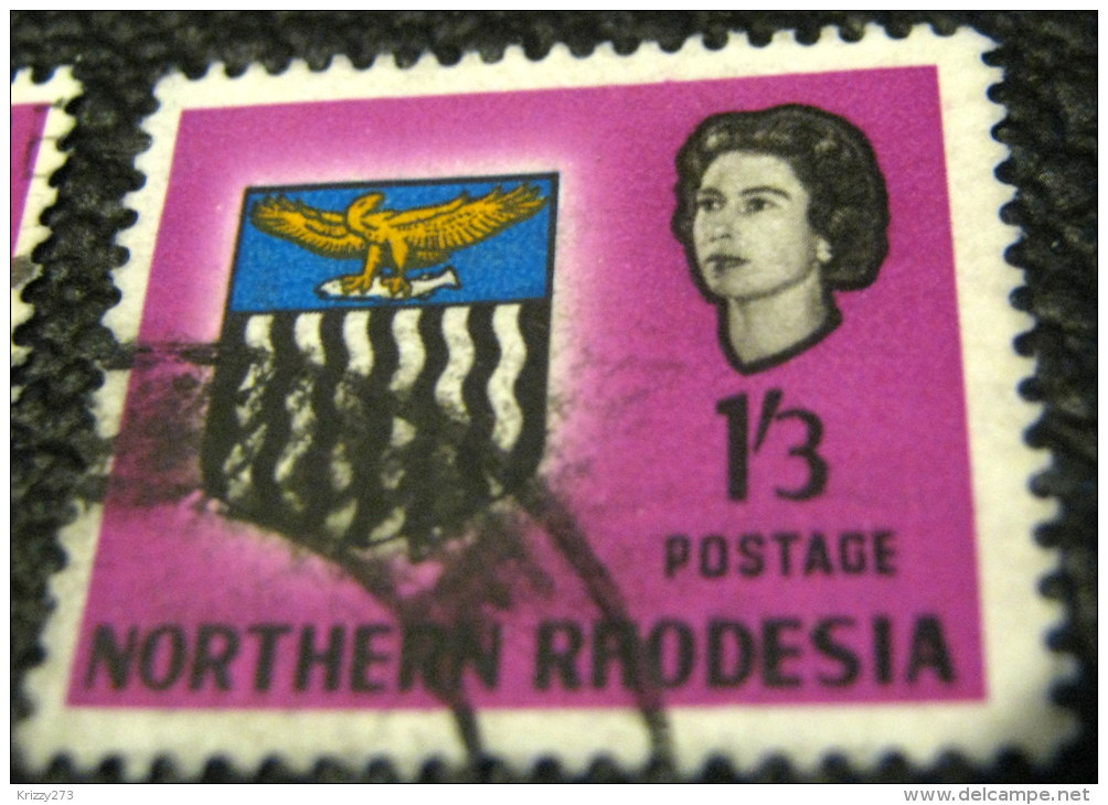 Northern Rhodesia 1963 Coat Of Arms 1s 3d - Used - Noord-Rhodesië (...-1963)