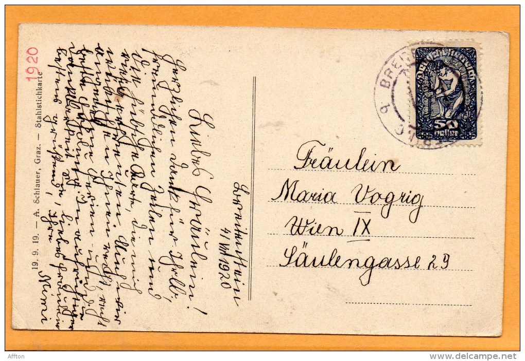 Erholungsheim In Breitenstein Bei Semmering 1920 Postcard - Semmering