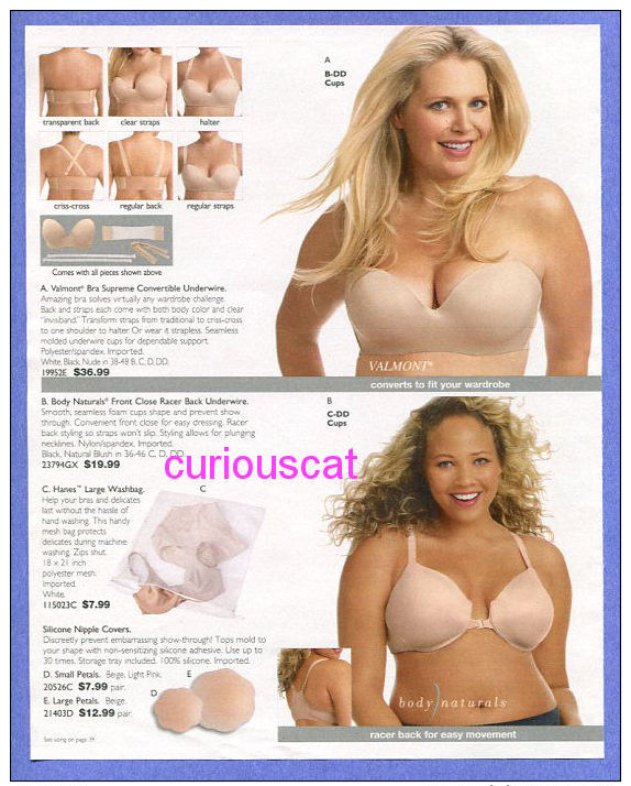 PUBLICITES USA MAGAZINE ADVERTISEMENT RECLAME WERBUNG REKLAME PUBBLICITA PUBLICIDAD For  FASHION MODE LINGERIE BRAs BH - Publicités