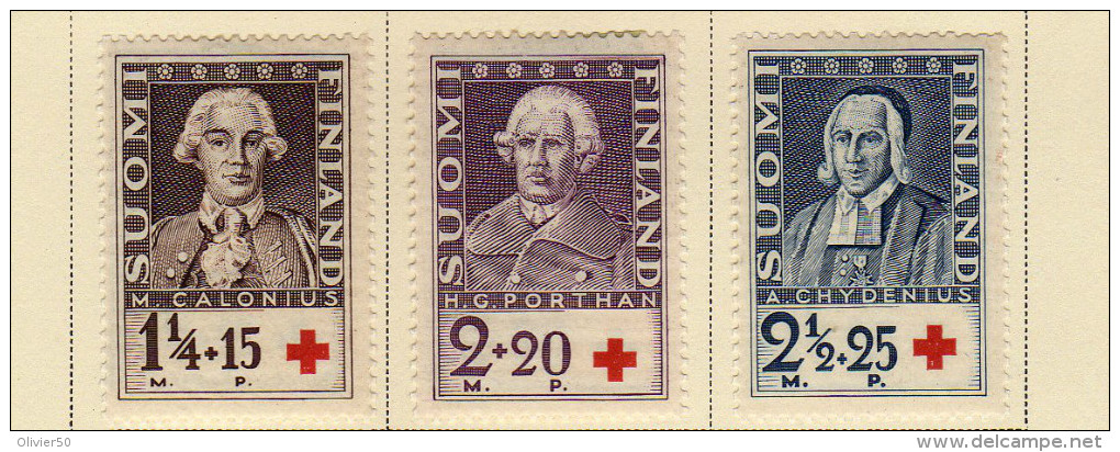 Finlande (1935)  - "Croix-Rouge. Savants" Neufs* - Unused Stamps