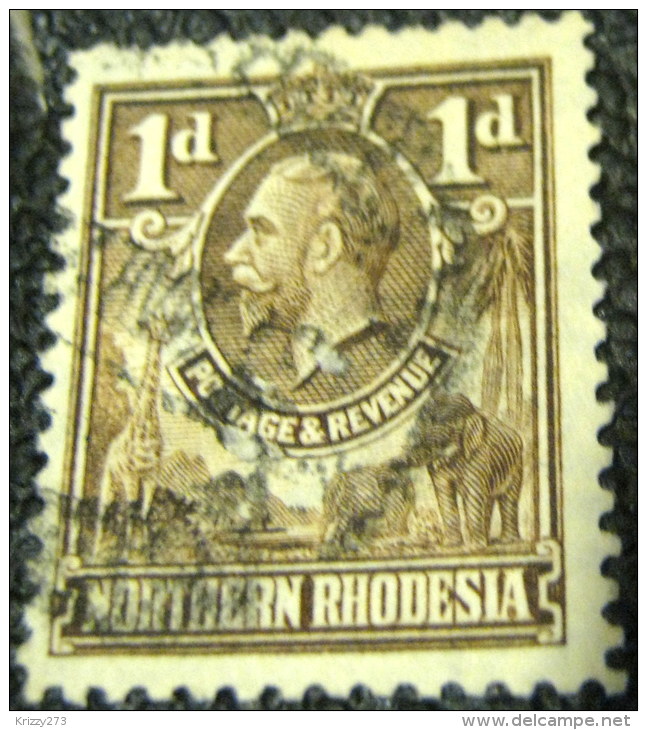 Northern Rhodesia 1925 King George V 1d - Used - Rhodésie Du Nord (...-1963)