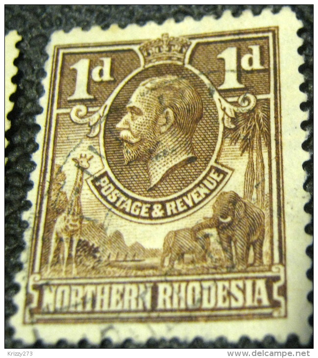 Northern Rhodesia 1925 King George V 1d - Used - Rodesia Del Norte (...-1963)