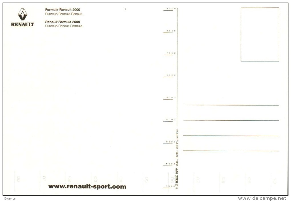 CPM -    Formule Renault 2000 - Eurocup  - Voir 2 Scans - Grand Prix / F1