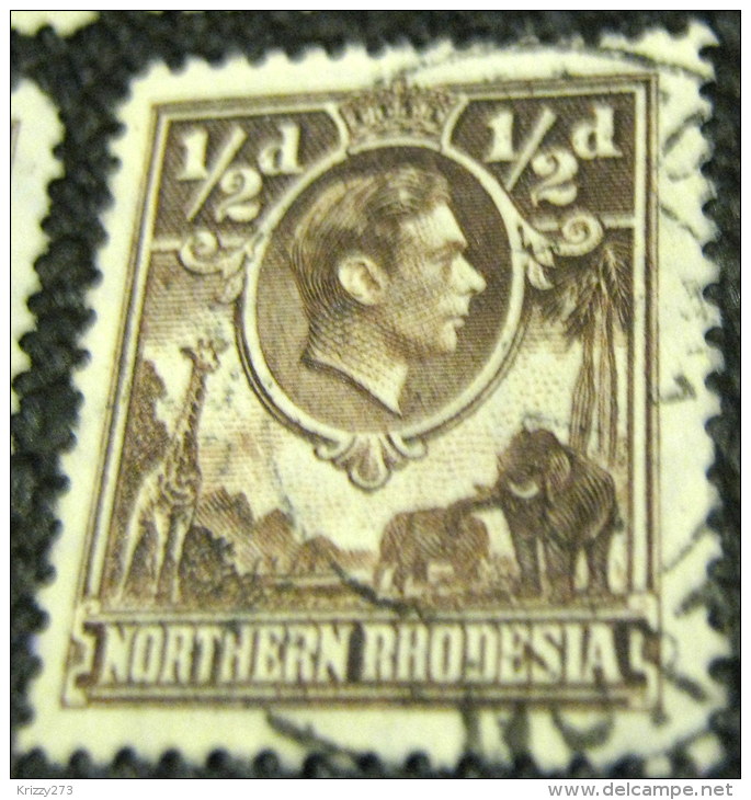 Northern Rhodesia 1938 King George VI 0.5d - Used - Northern Rhodesia (...-1963)