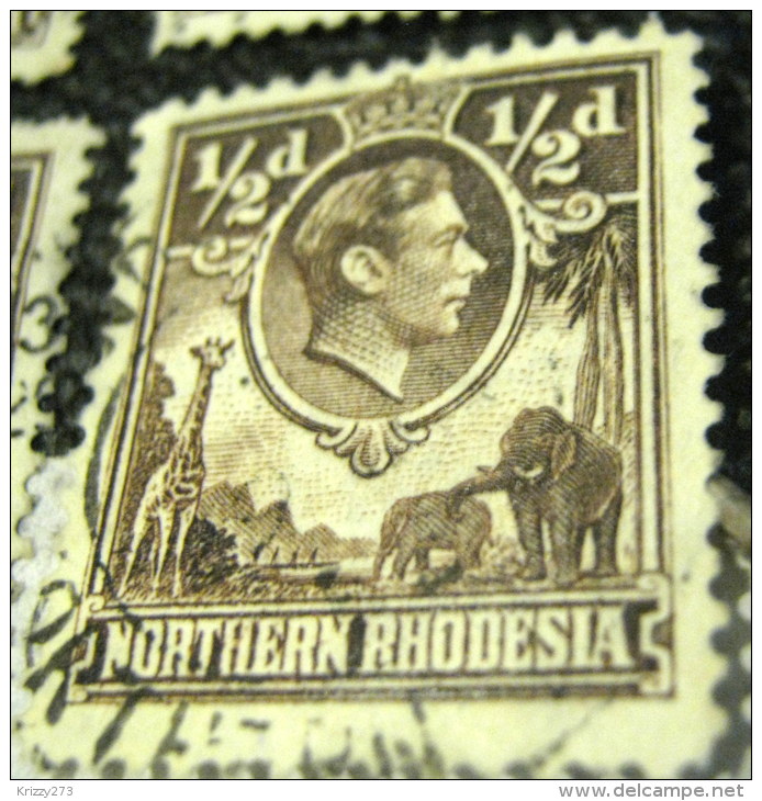 Northern Rhodesia 1938 King George VI 0.5d - Used - Northern Rhodesia (...-1963)