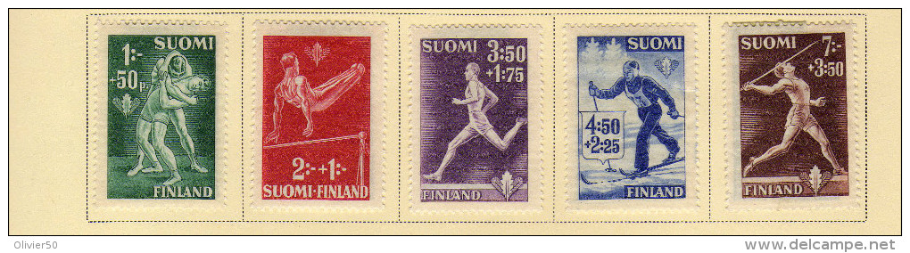 Finlande (1945)  - "Sports" Neufs* - Nuovi