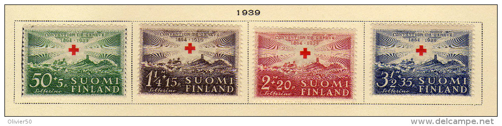 Finlande (1939)  - "75° Anniversaire De La Croix-Rouge Internationale" Neufs* - Nuovi