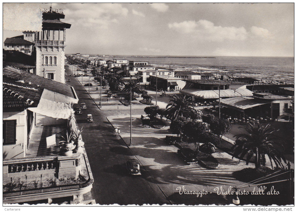 Carte Postale Italienne,italie,italia,TOSCANE,TOSCANA,LUCCA,LUCQ UES,VIAREGGIO,viale Visto Dall´ Alto,rare - Lucca