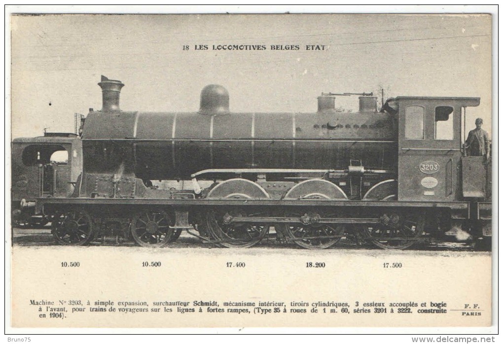 Les Locomotives Belges - Etat - Fleury FF 18 - Machine N° 3203 - Zubehör