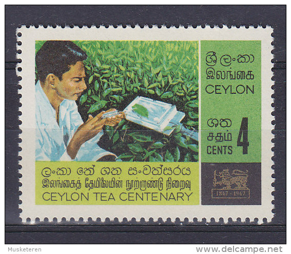 Ceylon 1967 Mi. 359     4 C Teeanbau Auf Ceylon Blattuntersuchung Im Tee-Forschungsinstitut MNH** - Sri Lanka (Ceylon) (1948-...)