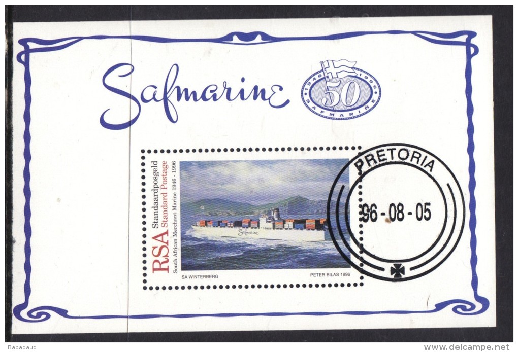 South Africa: 1996 Safmarine  S.A. Winterberg  Miniature Sheet Used C.t.o. - Used Stamps