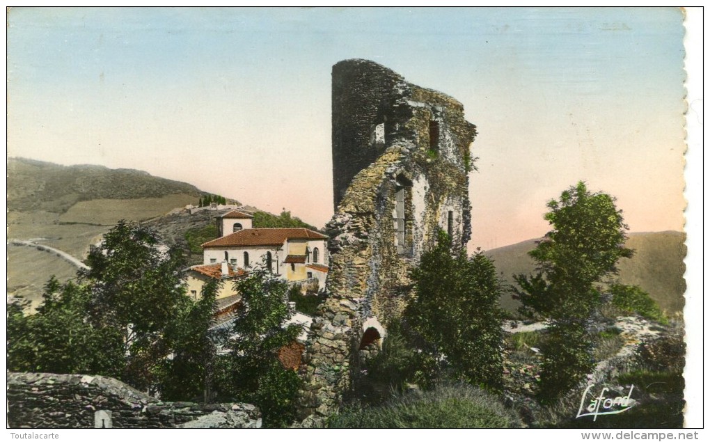 CPSM 42 ROCHETAILLEE RUINES DU CHATEAU FEODAL ET L EGLISE - Rochetaillee