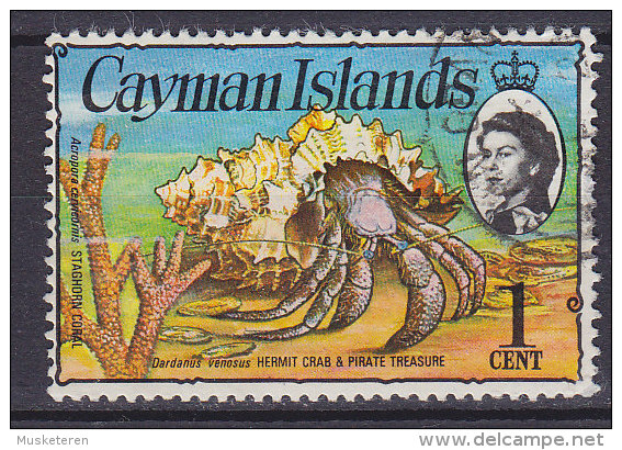 Cayman Islands 1974 Mi. 330 X     1 C Hermit Crab And Pirate Treasure Koralle - Kaimaninseln