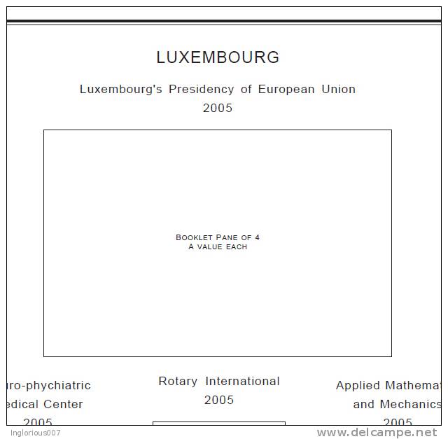 LUXEMBOURG STAMP ALBUM PAGES 1852-2011 (209 pages)