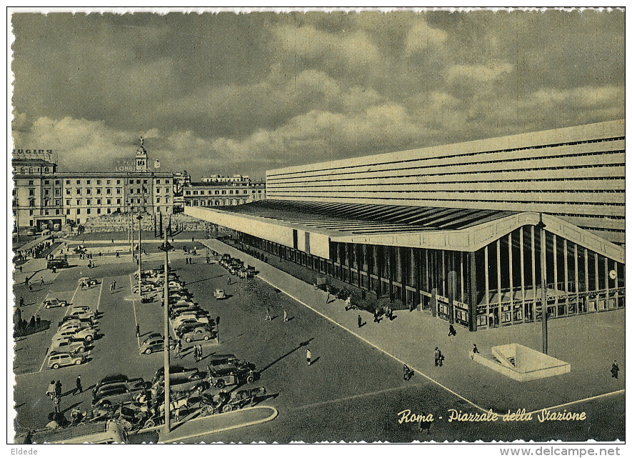 Roma Piazzale Della La Stazione Gare Train Station  Ediz . Cesare Capello - Stazione Termini