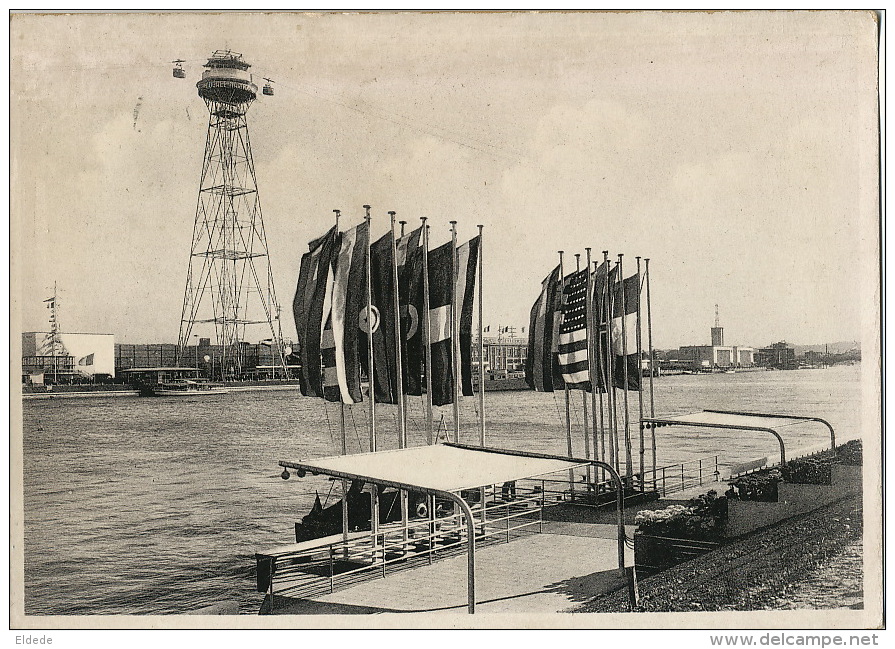 Exposition Internationale De L' Eau 1939 Embarcadere Sur La Meuse Edit G. Sentroul Arch. Ivon Falise, Carlier - Liege