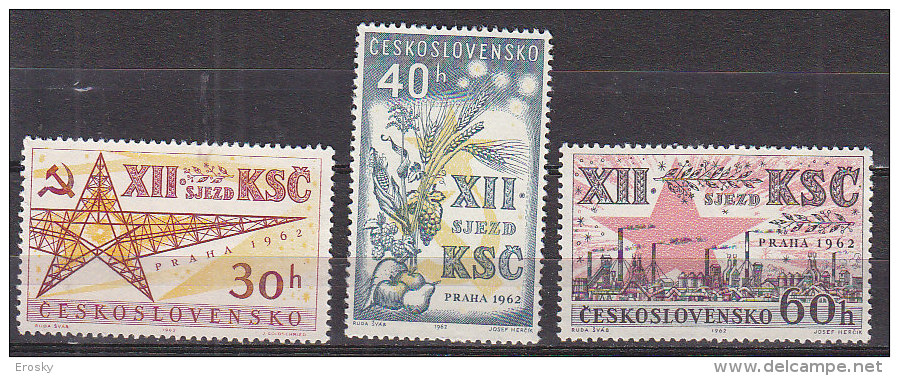 PGL CB352 - TCHECOSLOVAQUIE Yv N°1242/44 ** - Nuovi