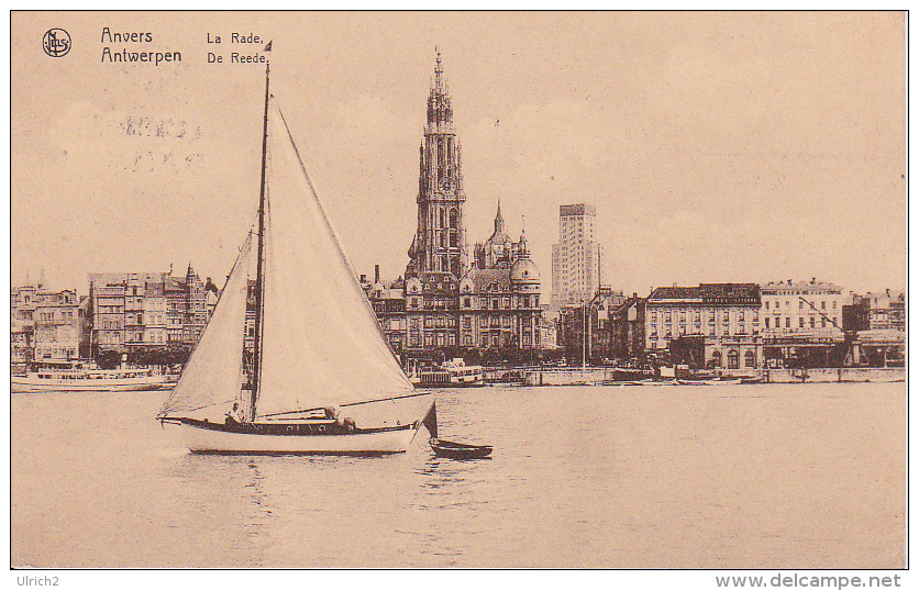 CPA Anvers - La Rade - Cachet "Dover-Calais, The Quickest Route To The Continent" - 1932 (5017) - Antwerpen