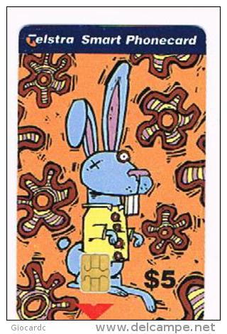 AUSTRALIA - TELSTRA    (CHIP) -  RABBIT     EXP.11.2001      - USED  -  RIF. 8135 - Rabbits