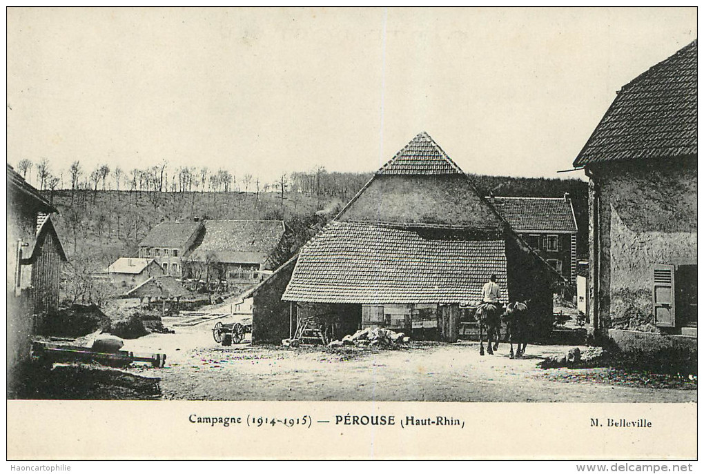 Perouse (68) Guerre 1914 1915 - Intérieur Du Village - Autres & Non Classés