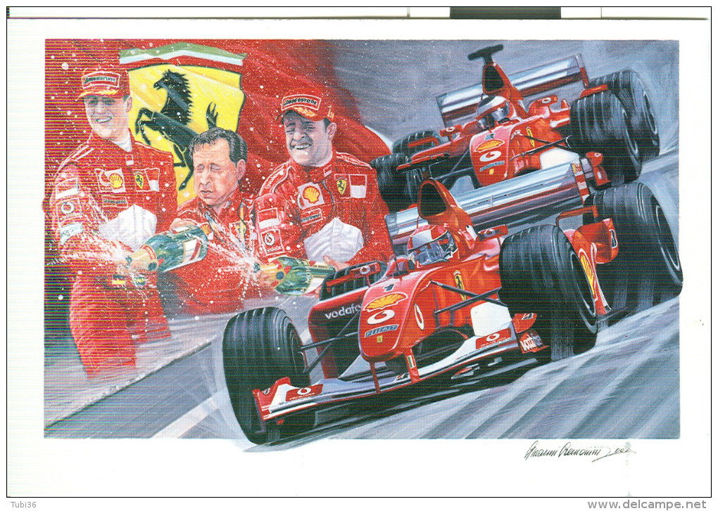 FERRARI TEAM, SCHUMACHER, TODT, BARRICHELLO, TRIONFO DEL 2002, N/V, FOTO CREMONINI,  N/V - Autosport - F1