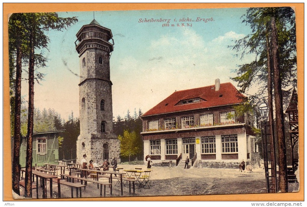 Scheibenberg I Erzg 1905 Postcard - Scheibenberg