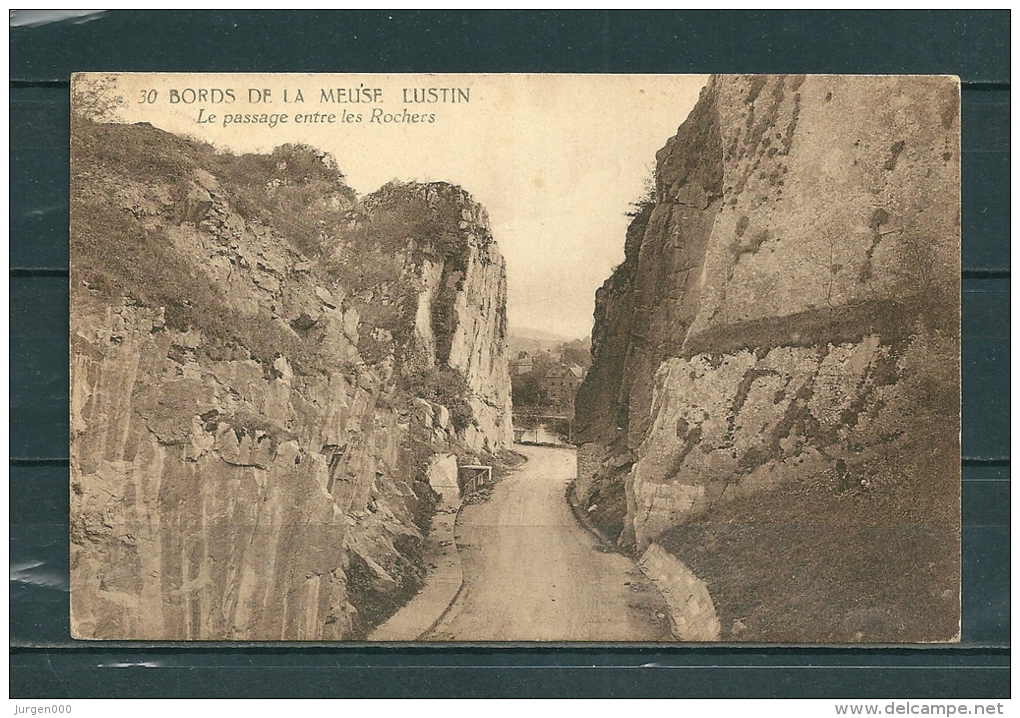 PROFONDEVILLE: Le Passage Entre Les Rochers,  Gelopen Postkaart 1923 (GA13854) - Profondeville