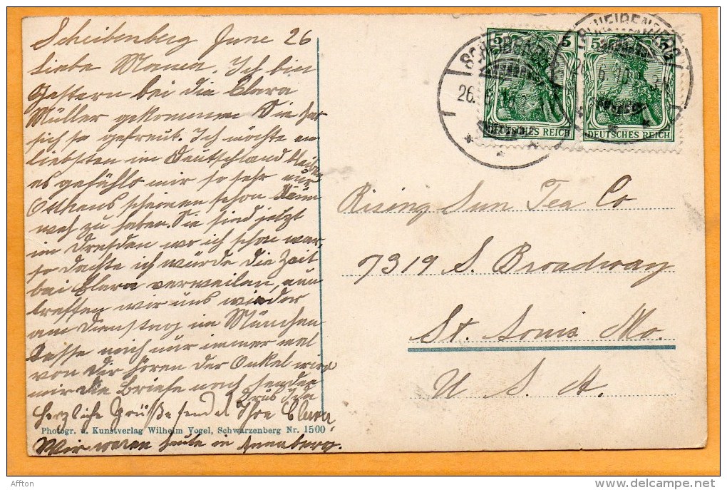 Annaberg 1910 Postcard - Annaberg-Buchholz